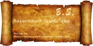 Baiersdorf Sugárka névjegykártya